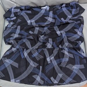 Halogen Monochrome Geometric Blouse